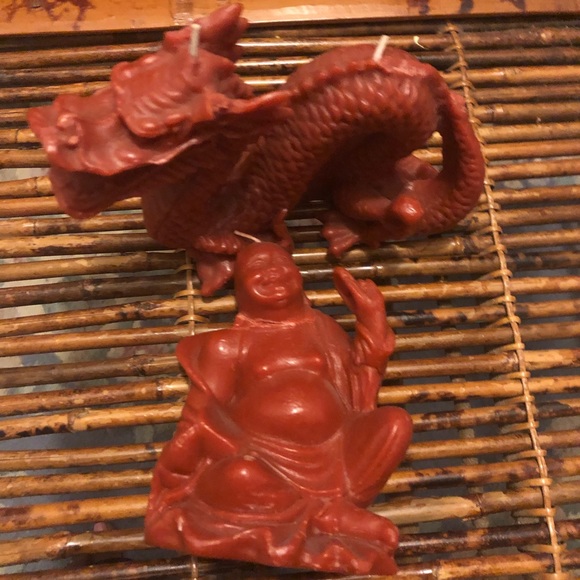 Buddha and dragon Candle set - Picture 4 of 6